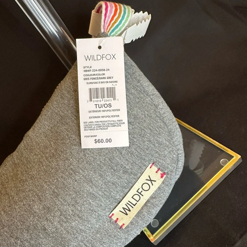 Wildfox Heather Sling Bag with Colorful Strap - Picture 3 of 4